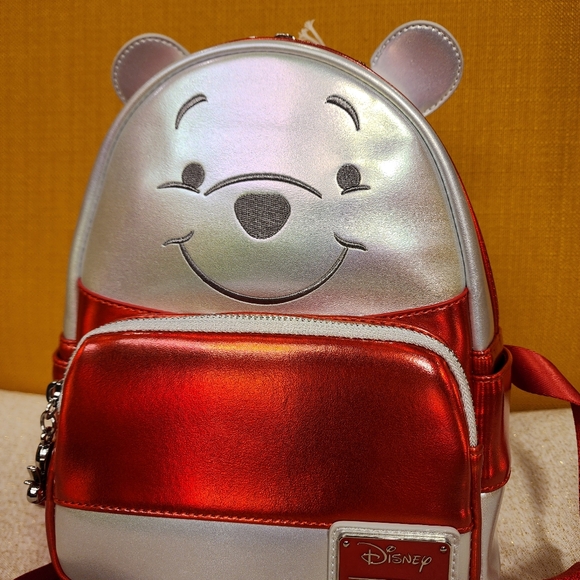Loungefly Disney 100th Platinum Winnie the Pooh Mini Backpack Limited Edition - Picture 3 of 12